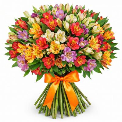 Букет из альстромерий «Радуга»