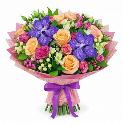 Букет из живых цветов «Солнечный взрыв»