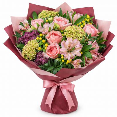 Премиальный букет «Розовая фантазия»