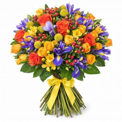 Букет живых цветов «Солнечное сияние»