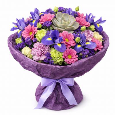 Премиальный букет «Лавандовый блеск»