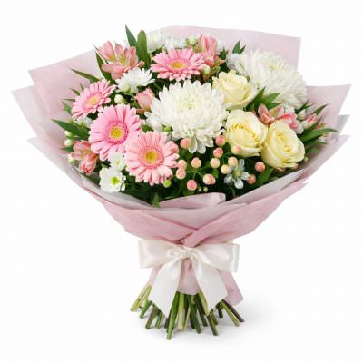 Букет из цветов «Розовая нежность»