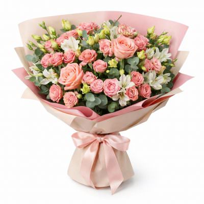 Дизайнерский букет живых цветов «Цветочный Эксклюзив»