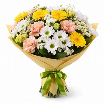 Красивый букет ароматных цветов «Рассветная свежесть»