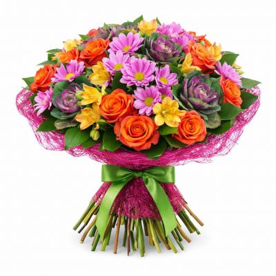 Красивый букет ручной работы «Чудо Природы»