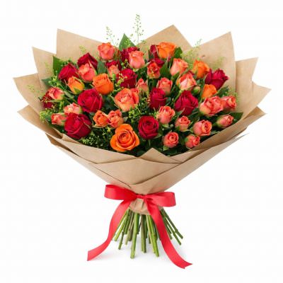 Букеты с кустовыми розами