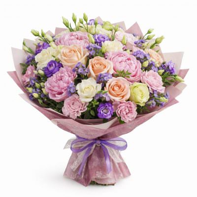 Праздничный букет живых цветов «Волшебное утро»