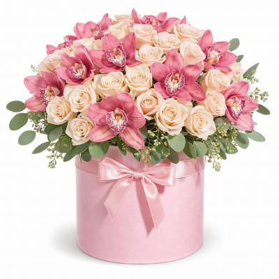 Цветы в коробке «Фантазия»