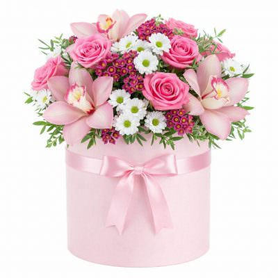 Букет в коробке «Сердечный Дар»