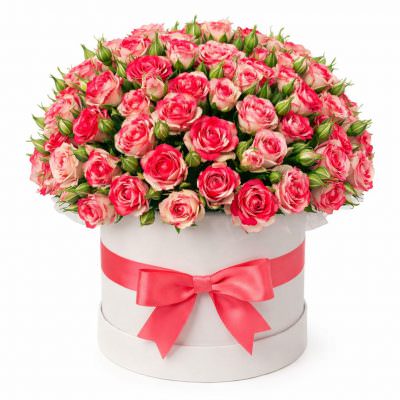 Коробка с розами «Элегантный шарм»