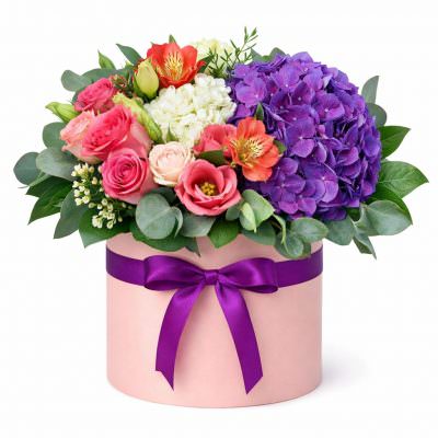 Авторский букет в коробке «Чудо-цветы»