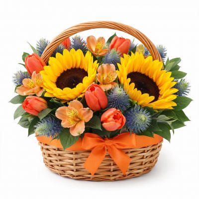 Красивая композиция из ароматных цветов «Весенний флер»