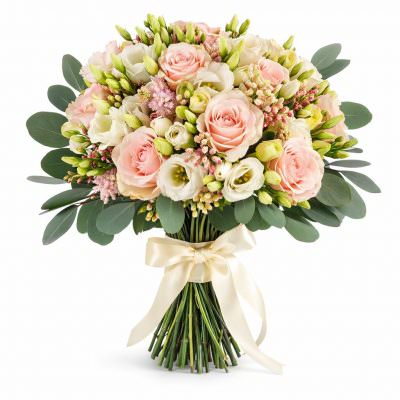 Красивый букет из свежих цветов «Цветочный ансамбль»