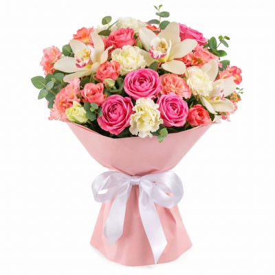 Праздничный букет из цветов «Нежность утра»