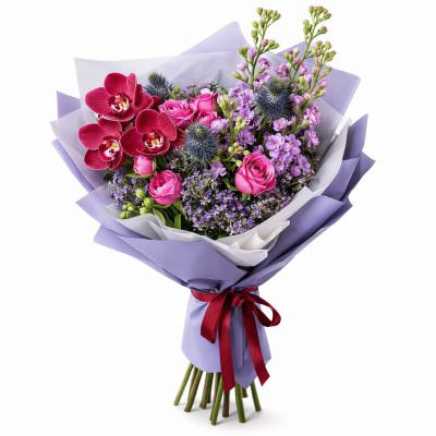 Премиальный букет цветов «Элегантность природы»