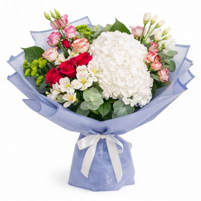Красивый букет из цветов «Нежный рассвет»