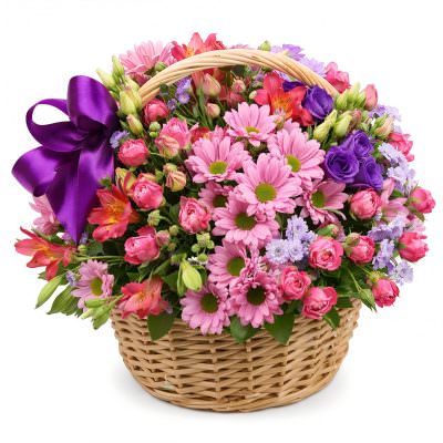 Корзиночка цветочная «Цветочный вихрь»