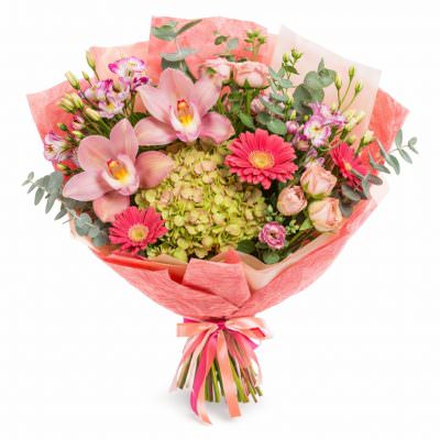Красивый букет из ароматных цветов «Нежное чудо»