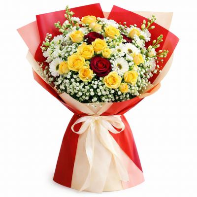 Праздничный букет из цветов «Яркое очарование»