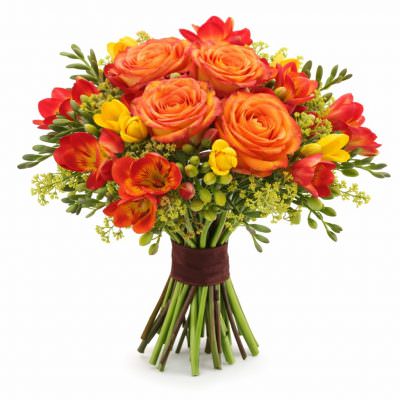 Букет невесты «Зимняя вишня»