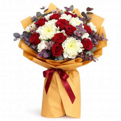 Праздничный букет «Красное очарование»