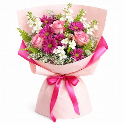 Подарочный букет свежих цветов «Рассветные грёзы»