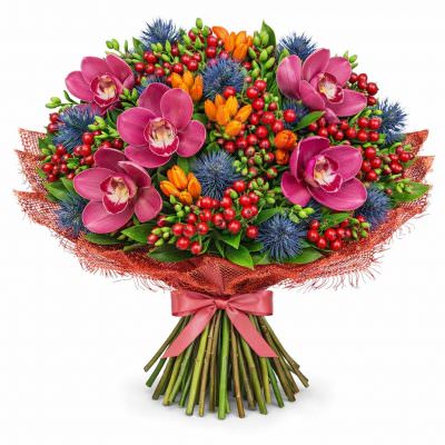 Роскошный букет «Радуга желаний»