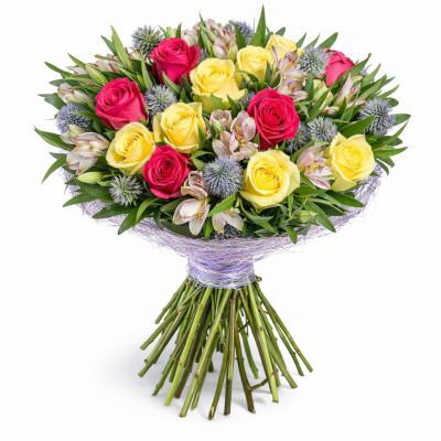 Роскошный букет «Прелесть розовых грёз»