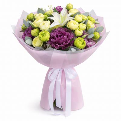 Дизайнерский букет цветов «Сказочная ночь»