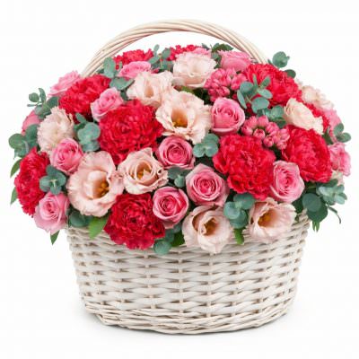 Корзина с цветами «Цветочное вдохновение»