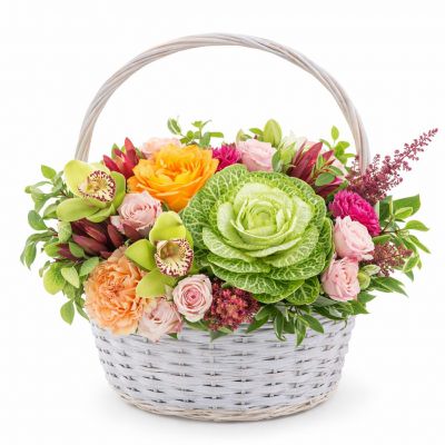 Дизайнерская композиция живых цветов «Летний взлет»