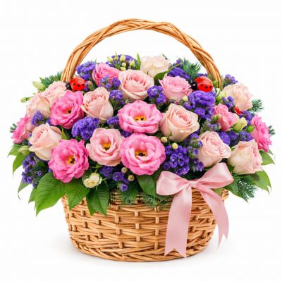 Красивая композиция из цветов «Цветочное сияние»