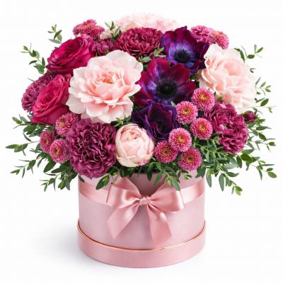 Коробка цветов «Нежное сияние»